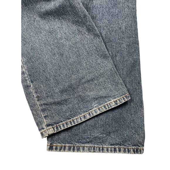 Vintage Calvin Klein Jeans Men 38 x 33 Blue Denim 100% Cotton Boot Cut US Fabric - Picture 6 of 8